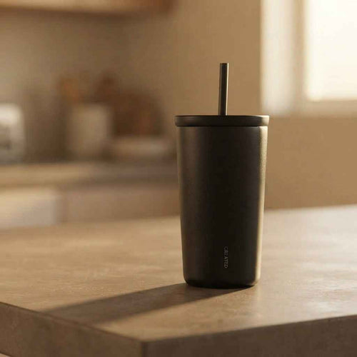 16oz Stainless Steel Cold Cup – Black