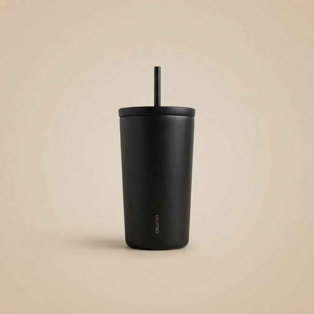 16oz Stainless Steel Cold Cup – Black