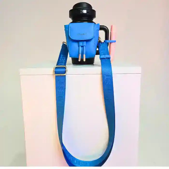 Mini Backpack Bundle — Water Bottle Bag with Lotion Holder, Key Hanger & Pill Case - KoreyDeals