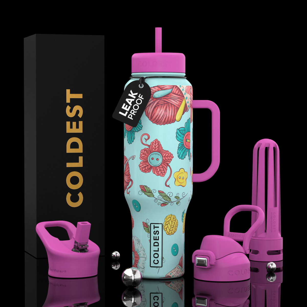 Stay Hydrated and Focused with the Coldest Water Bottle 46oz Limitless Ultra v8 - KoreyDeals