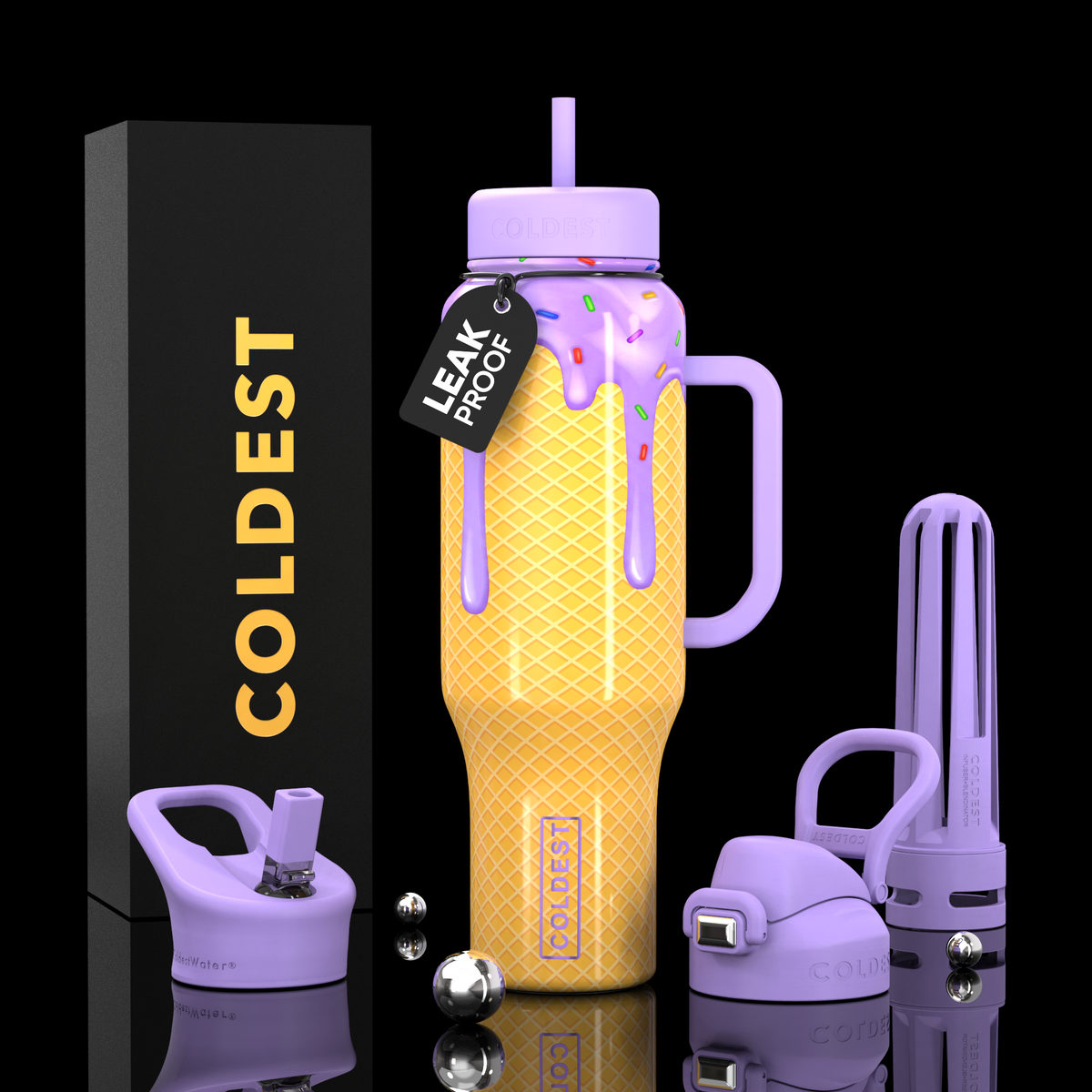 Stay Hydrated and Focused with the Coldest Water Bottle 46oz Limitless Ultra v8 - KoreyDeals