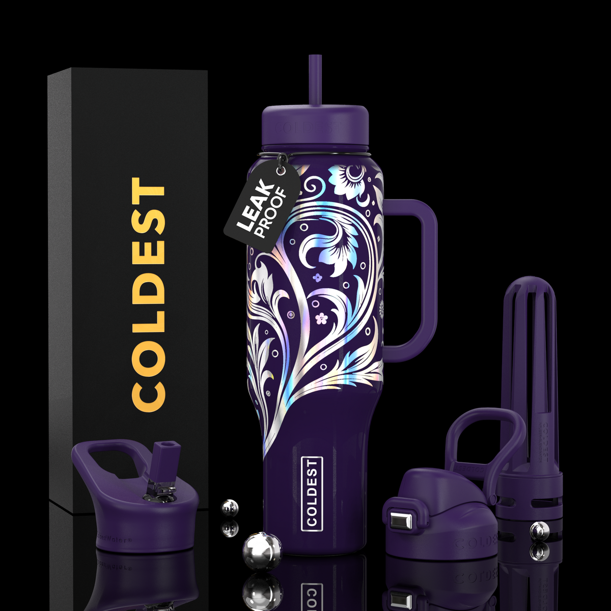 Stay Hydrated and Focused with the Coldest Water Bottle 46oz Limitless Ultra v8 - KoreyDeals