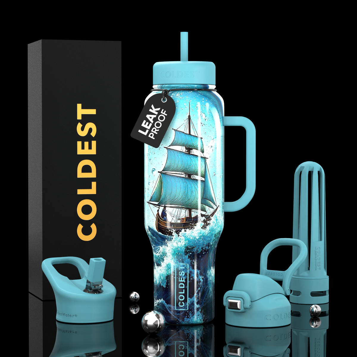 Stay Hydrated and Focused with the Coldest Water Bottle 46oz Limitless Ultra v8 - KoreyDeals