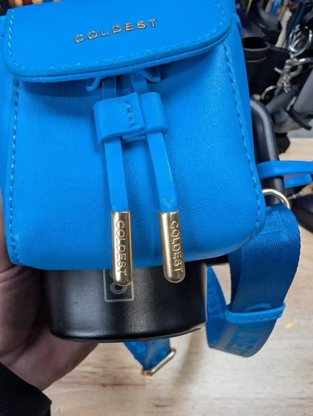 Mini Backpack Bundle — Water Bottle Bag with Lotion Holder, Key Hanger & Pill Case - KoreyDeals