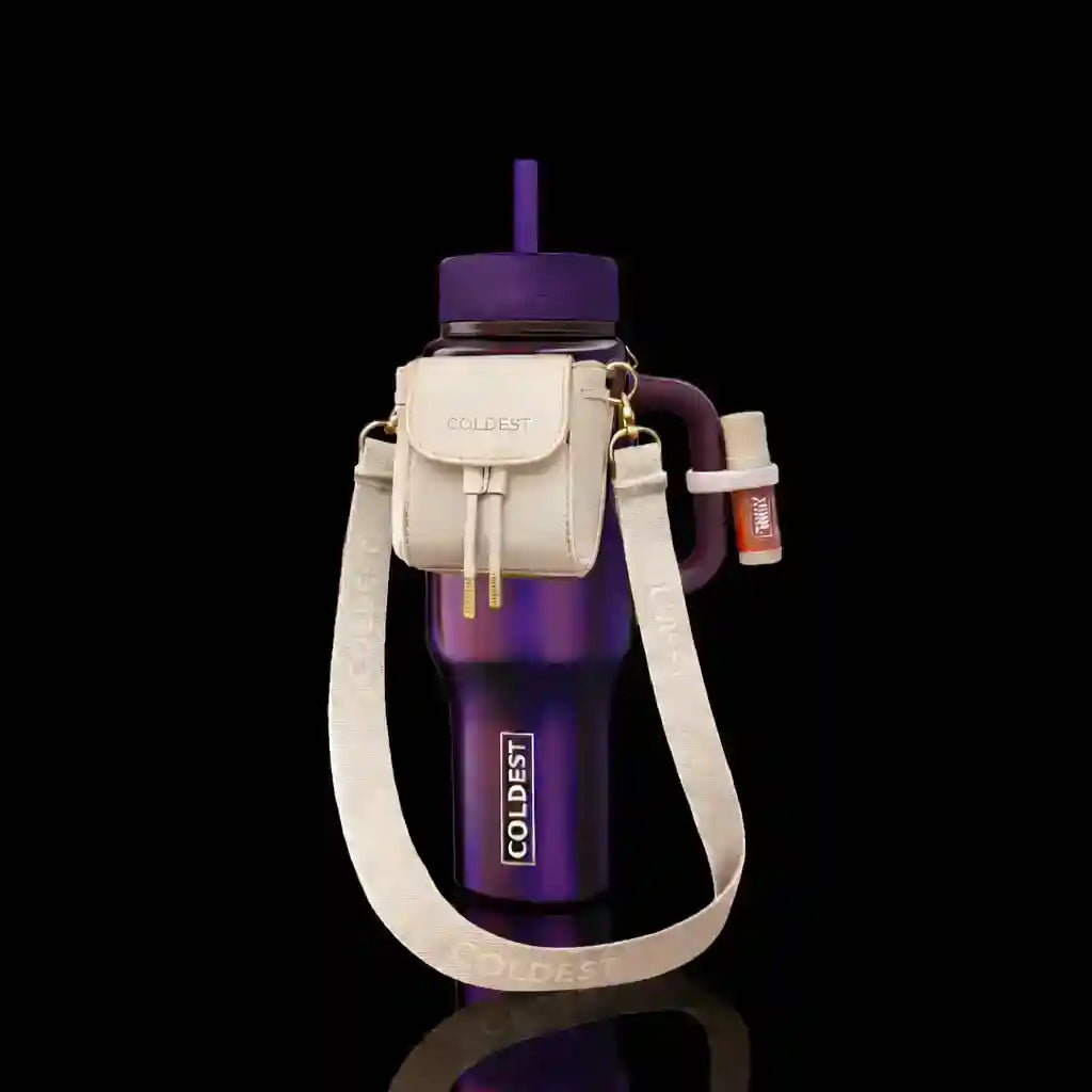 Mini Backpack Bundle — Water Bottle Bag with Lotion Holder, Key Hanger & Pill Case - KoreyDeals