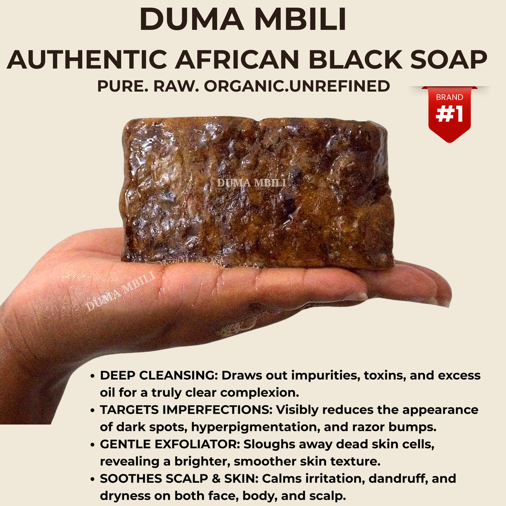 Authentic African Black Soap | Natural Skincare for Clear & Glowing Skin - KoreyDeals