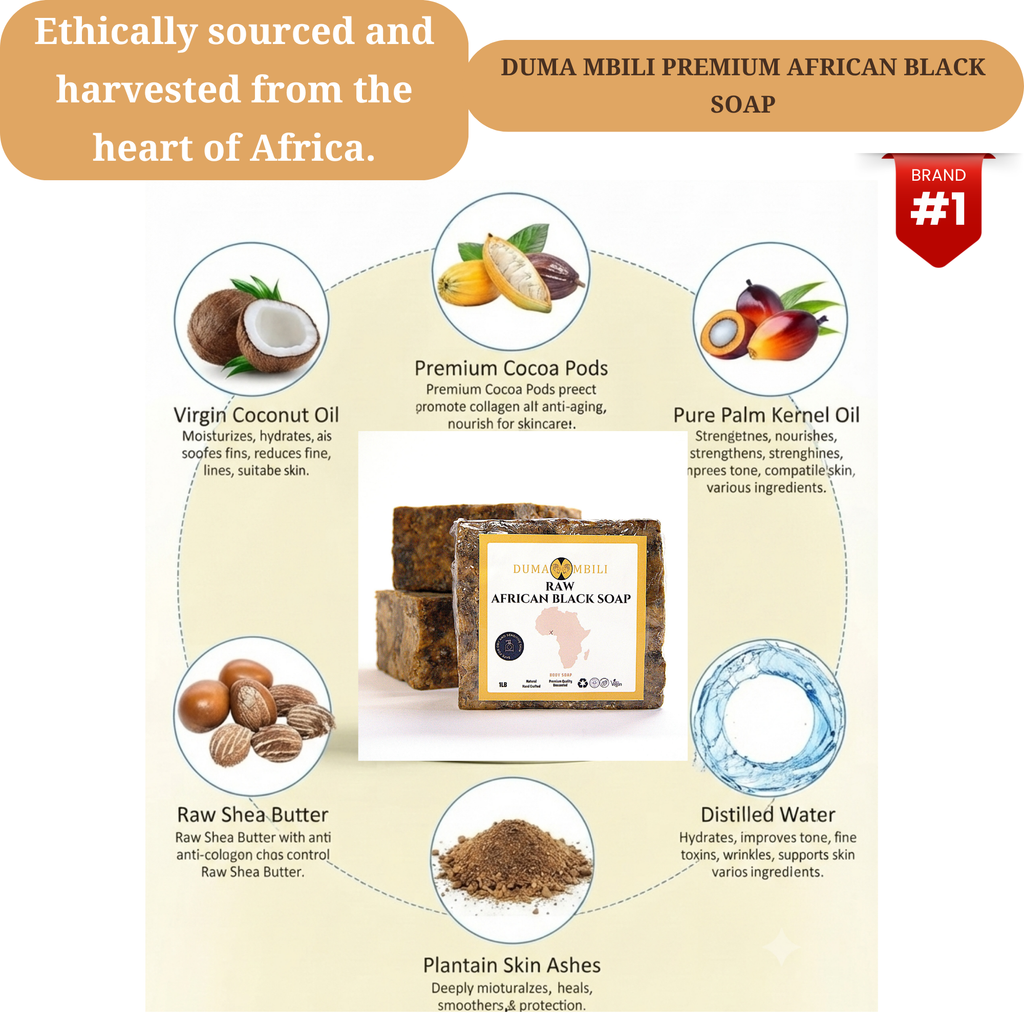 Authentic African Black Soap | Natural Skincare for Clear & Glowing Skin - KoreyDeals