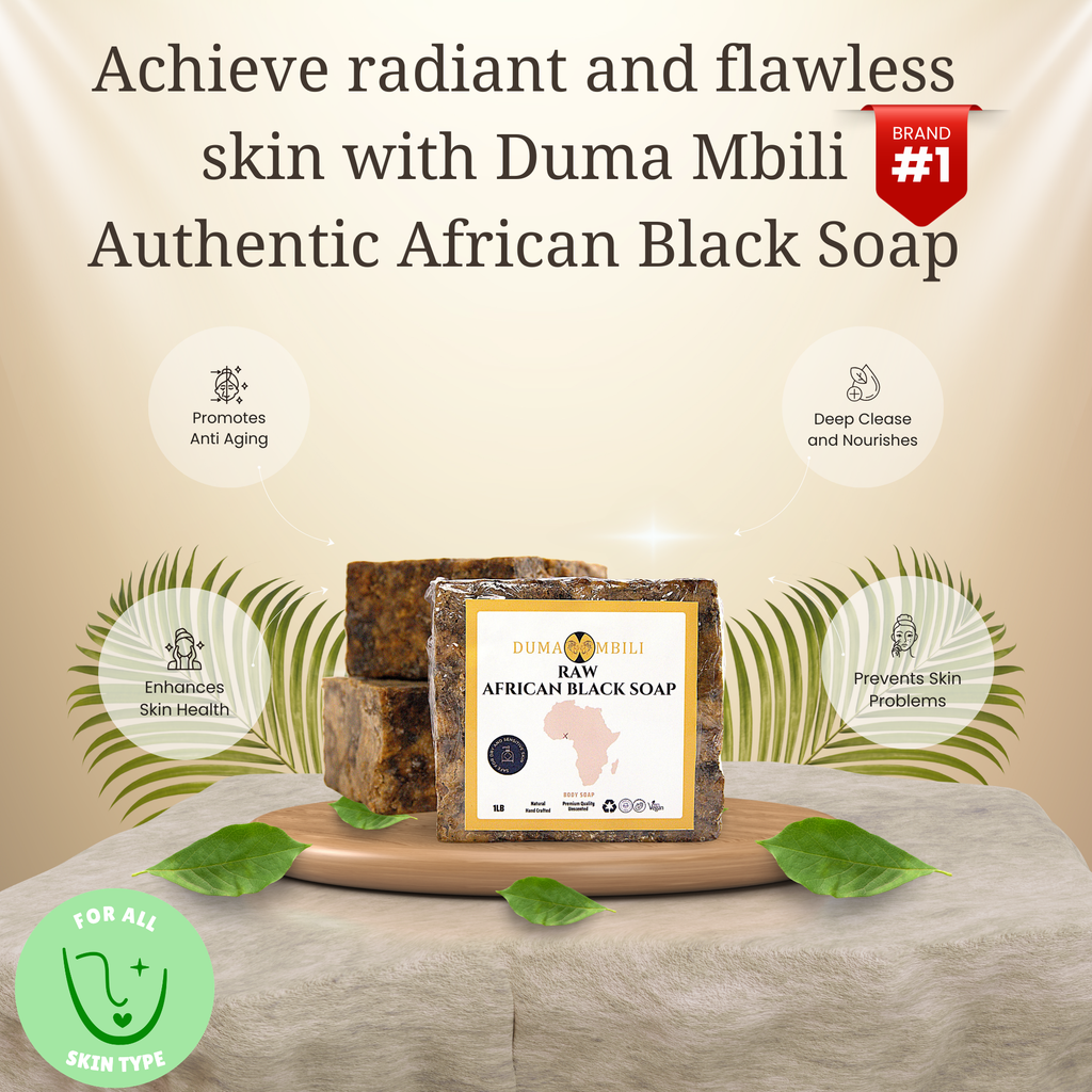 Authentic African Black Soap | Natural Skincare for Clear & Glowing Skin - KoreyDeals