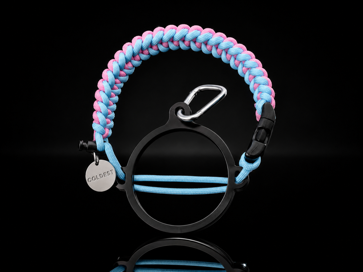 Coldest paracord handle in Infused for wide-mouth water bottles