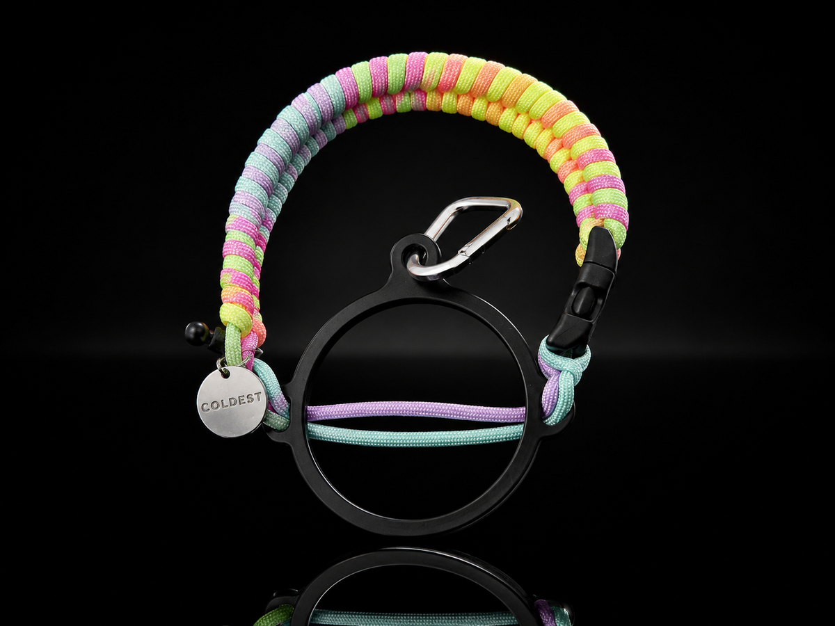 Coldest paracord handle in Prism for wide-mouth water bottles