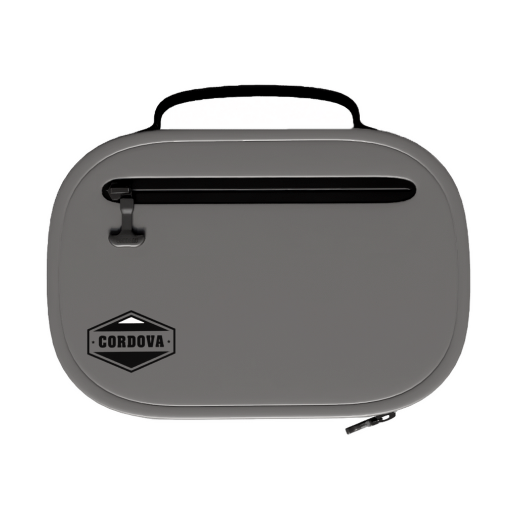 BACKCOUNTRY CLASS™ COOLER LUNCH BAG in charcoal gray with a smooth hard-shell body, black zipper and carry handle