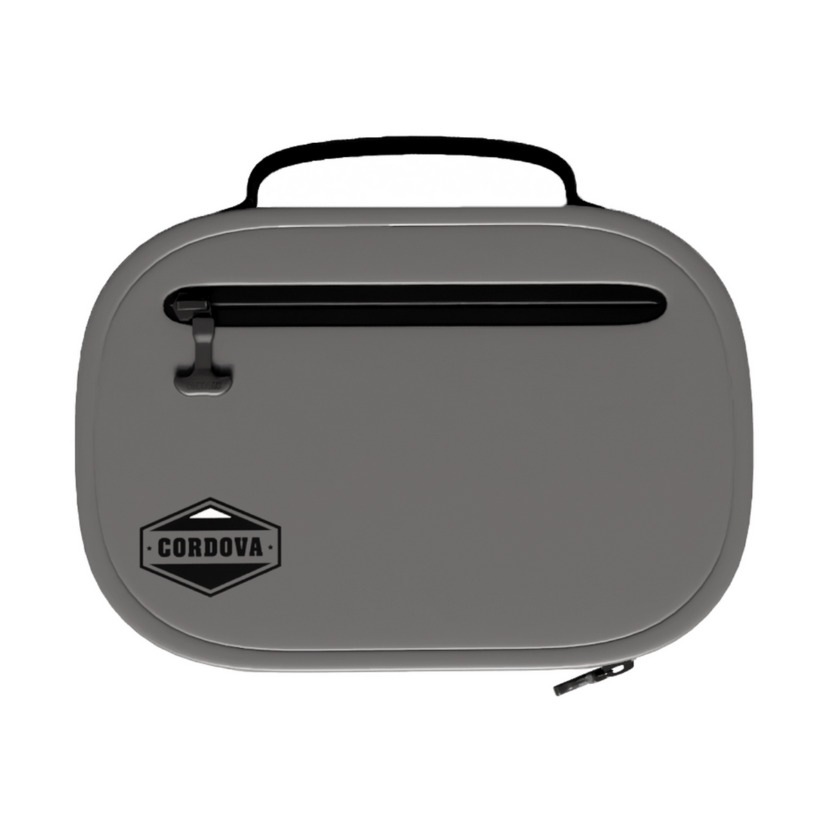 BACKCOUNTRY CLASS™ COOLER LUNCH BAG in charcoal gray with a smooth hard-shell body, black zipper and carry handle