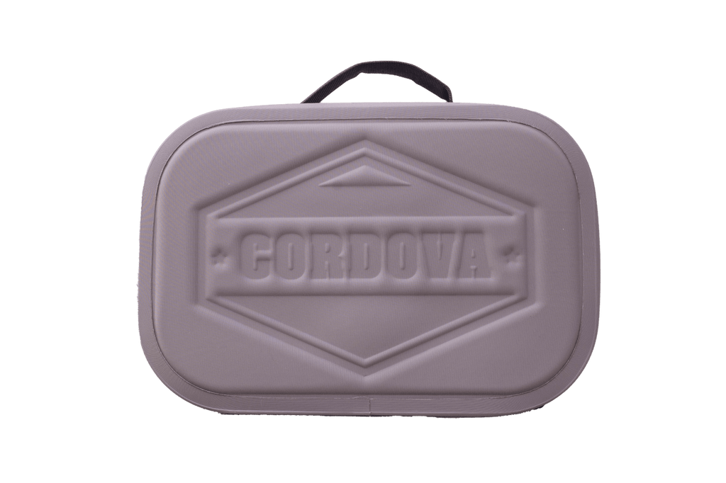 BACKCOUNTRY CLASS™ COOLER LUNCH BAG in muted mauve with a rigid molded body, raised Cordova logo and black carry handle
