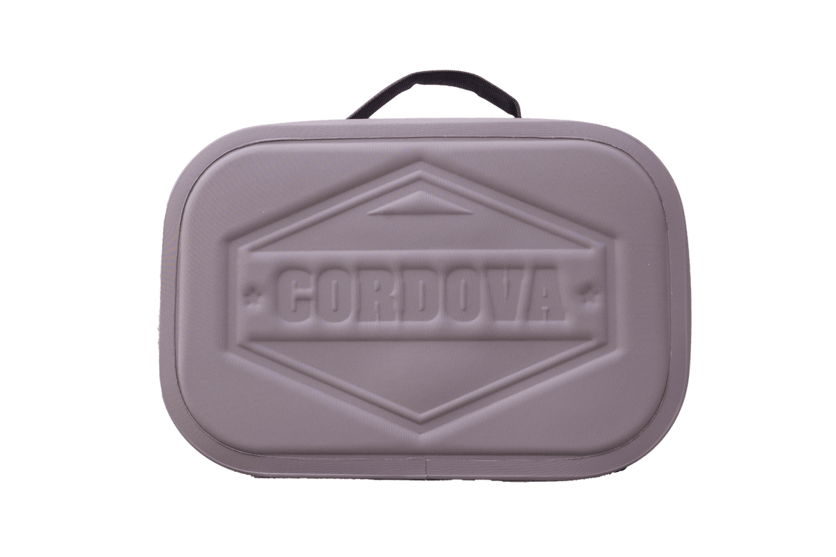 BACKCOUNTRY CLASS™ COOLER LUNCH BAG in muted mauve with a rigid molded body, raised Cordova logo and black carry handle