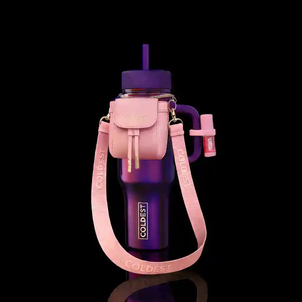 Mini Backpack Bundle — Water Bottle Bag with Lotion Holder, Key Hanger & Pill Case - KoreyDeals
