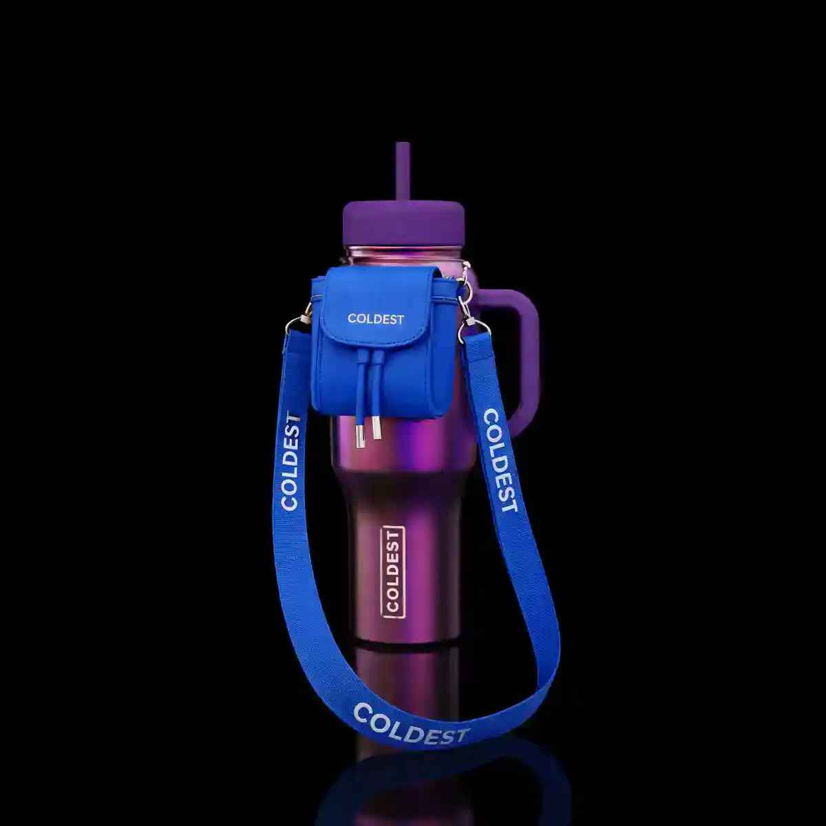 Mini Backpack Bundle — Water Bottle Bag with Lotion Holder, Key Hanger & Pill Case