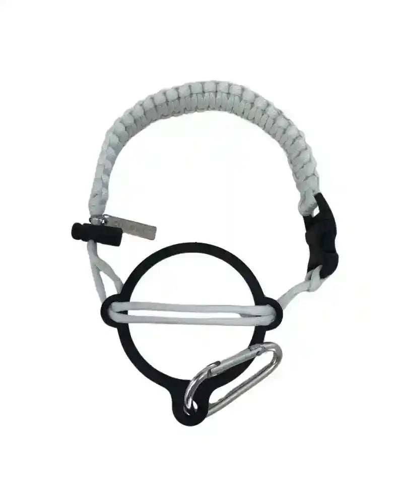 Coldest paracord handle in Glowie White for wide-mouth water bottles