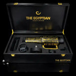 COLDEST Legacy 001 Egyptian water bottle with gold hieroglyphic design in black presentation box with lids