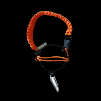Coldest paracord handle in Halloween Orange for wide-mouth water bottles