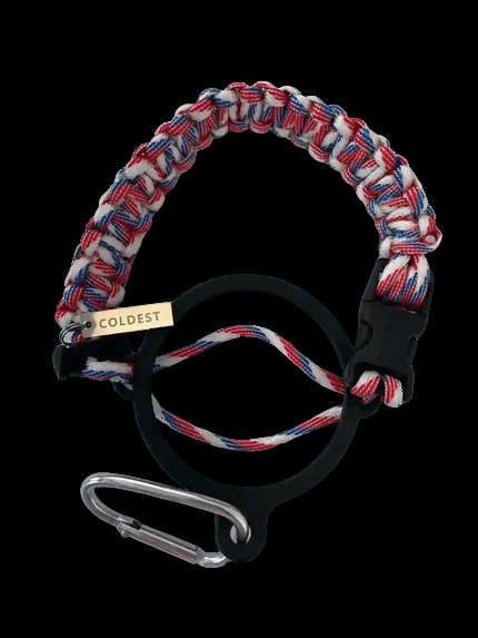 Coldest paracord handle in America for wide-mouth water bottles