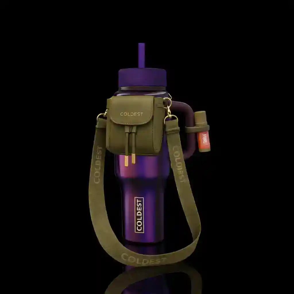 Mini Backpack Bundle — Water Bottle Bag with Lotion Holder, Key Hanger & Pill Case - KoreyDeals