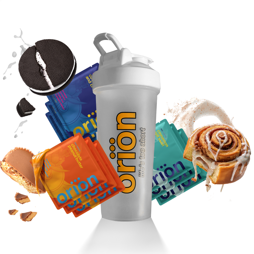 Orion Protein Taste-Test Bundle — 9 Dessert Flavors + FREE Shaker Bottle