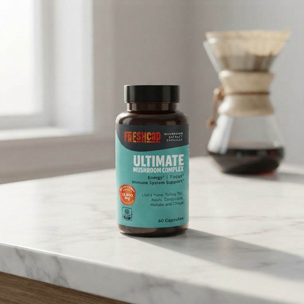 Organic Mushroom Supplement Capsules for Enhanced Immunity and Vitality - KoreyDeals