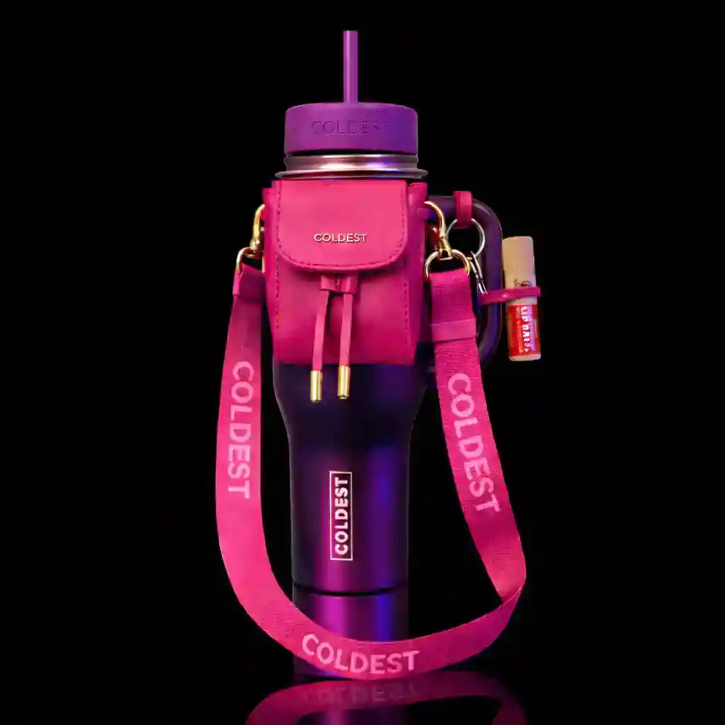 Mini Backpack Bundle — Water Bottle Bag with Lotion Holder, Key Hanger & Pill Case - KoreyDeals