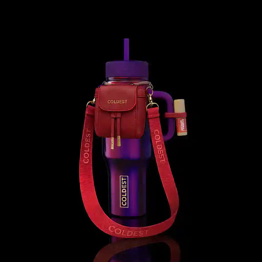 Mini Backpack Bundle — Water Bottle Bag with Lotion Holder, Key Hanger & Pill Case - KoreyDeals