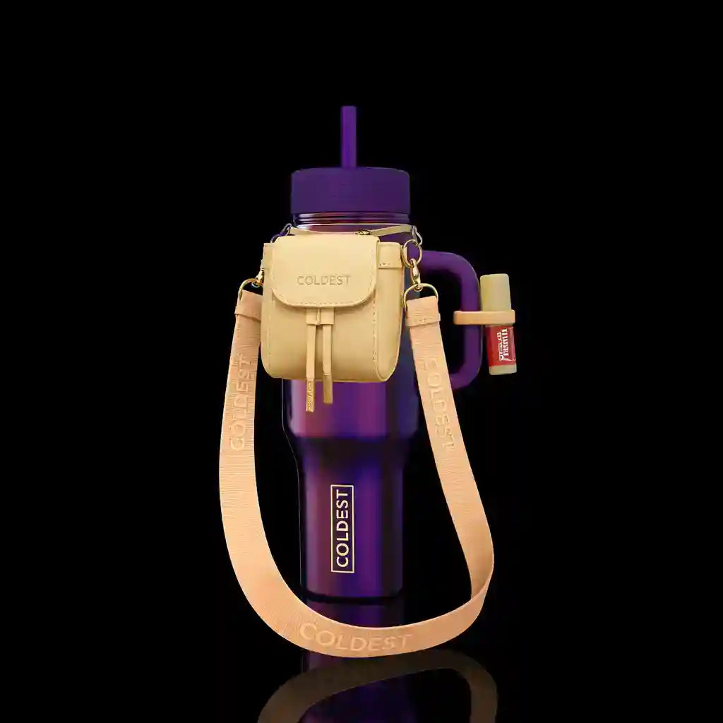Mini Backpack Bundle — Water Bottle Bag with Lotion Holder, Key Hanger & Pill Case - KoreyDeals