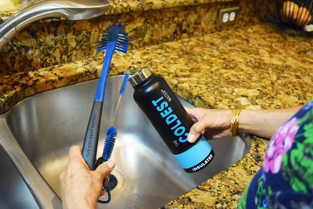 Water Bottle Brush — 3-in-1 Cleaning Kit for Stainless Steel Bottles - KoreyDeals